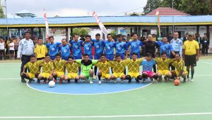 Ajang Hiburan, Partai Final Futsal Antar Warga Binaan Lapas Bangkinang Berlangsung Sengit