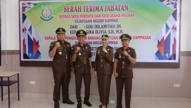 
					Gina Olivia Resmi Jabat Kasi Datun Kejaksaan Negeri Kampar