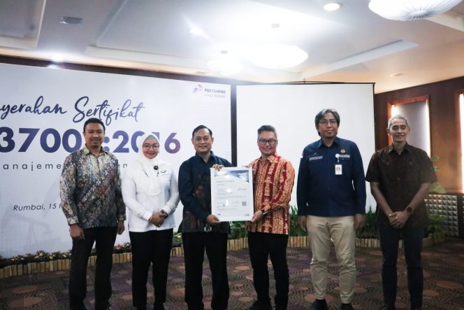 
					Hadiri Penyerahan Sertifikasi ISO 37001:2016 Sistem Manajemen Anti Penyuapan PT. PHR, Ini yang Disampaikan Asdatun Kejati Riau