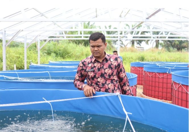 
					Kolam Bioflok di Lapas Bangkinang.