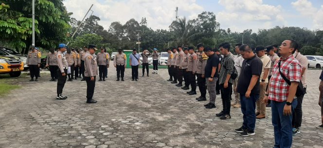 
					Polres Kampar Gelar Pengamanan Kampanye.
