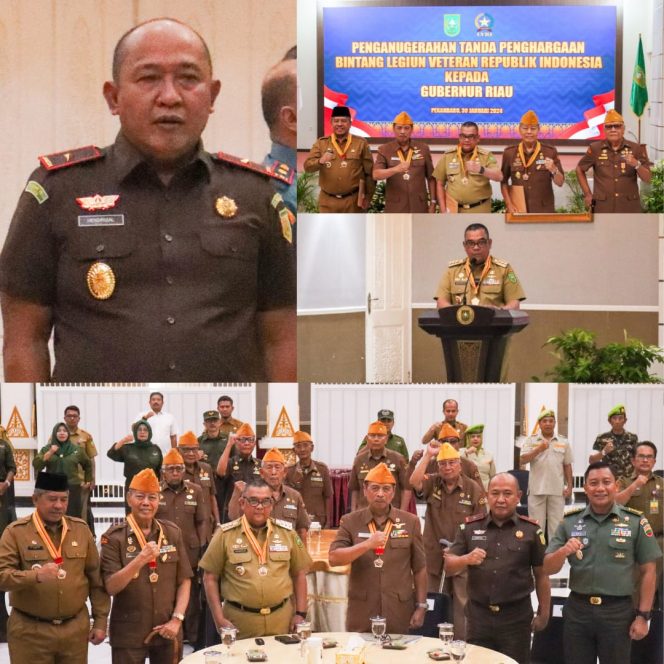
					Wakajati Riau Hadiri Penganugerahan Tanda Penghargaan Bintang Legiun Veteran Republik Indonesia