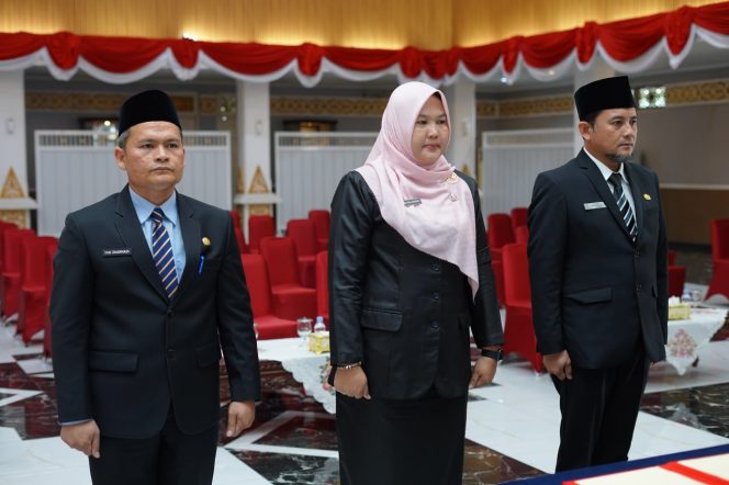 
					3 Pejabat Tinggi Pratama (JPTP) odi lingkup Pemerintah Provinsi (Pemprov) Riau yang dilantik (18/7/2024).