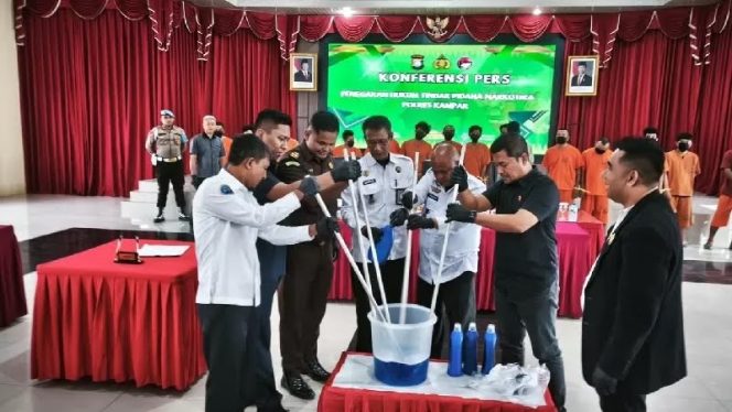 
					Pemusnahan barang bukti narkoba (Foto: Istimewa)