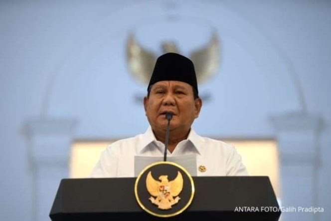 
					Presiden Republik Indonesia, Prabowo Subianto (Foto: Antara)