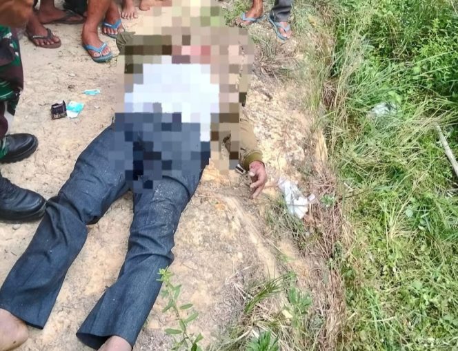 
					Kondisi mayat yang ditemukan di Tapung Kampar (Foto: Istimewa)