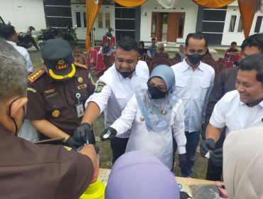 Pemusnahan barang bukti narkotika di Kejaksaan Negeri Kampar (Foto: Istimewa)