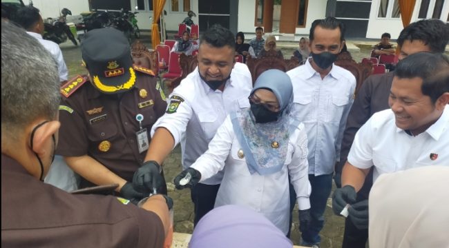 Pemusnahan barang bukti narkotika di Kejaksaan Negeri Kampar (Foto: Istimewa)