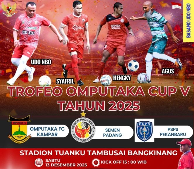 
					Saksikan Trofeo Omputaka Cup V, Omputaka Kampar Lawan PSPS Pekanbaru dan Semen Padang Old Star