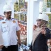 Wakil Bupati Kampar dan PLT Kadis PUPR Kampar (Foto: Istimewa?