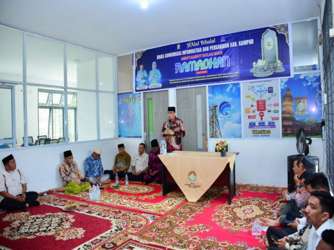 
					Sambut Ramadhan, Dinas Kominfo Kampar Gelar Halal Bihalal dan Teken MoU dengan MUI