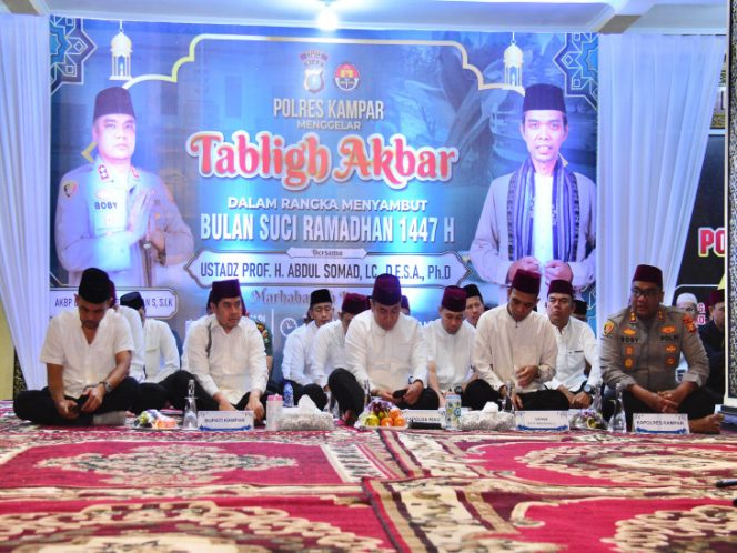 
					Pemkab Kampar Apresiasi Polres atas Tabligh Akbar Sambut Ramadhan