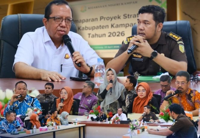 
					Pemkab Kampar Paparkan Proyek Strategis 2026 di Kejari Kampar