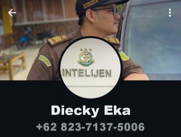 Foto profil WhatsApp yang mencatut nama Kasi Pidsus Kejari Kampar (Foto: Istimewa)