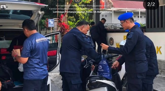 Petugas Lapas Bangkinang diperiksa (Foto: Istimewa)