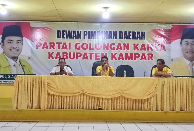 
					Golkar Kampar Mulai Persiapan Musda XI, Bahas Pengganti Sekretaris hingga Bimtek
