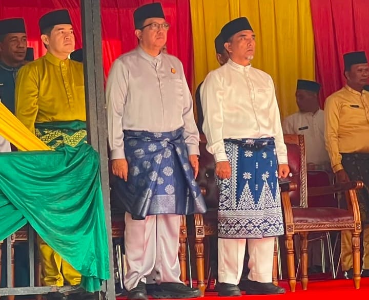 Kajari Kampar Dwianto Prihartono Hadiri Upacara Hari Jadi ke-69 Riau di Bangkinang