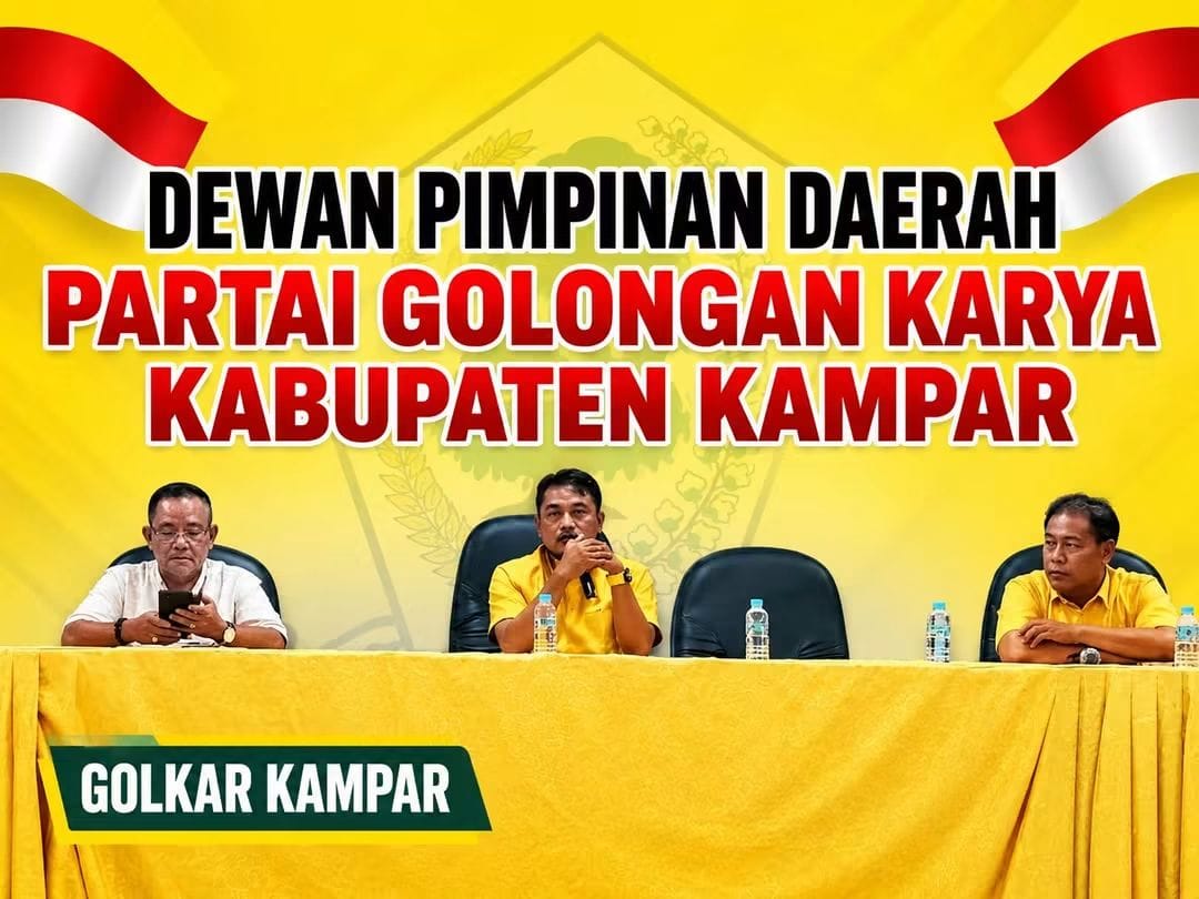 Bursa Ketua DPD Golkar Kampar Dibuka Besok, Musda Digelar 21-22 September