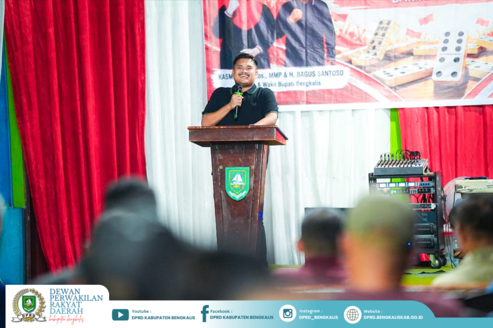 Adu Strategi, Jaga Silaturahmi! Ketua DPRD Bengkalis Buka Turnamen Domino HUT RI ke-81