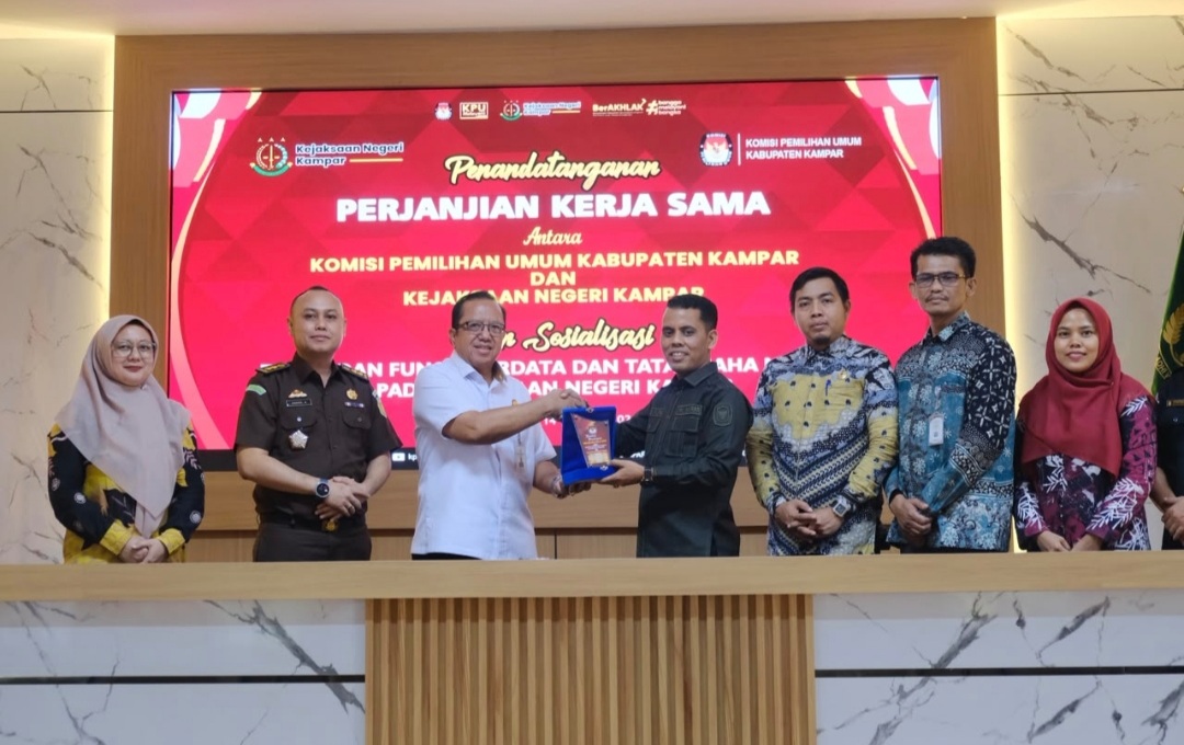 Kajari Kampar Perkuat Peran Datun, KPU Siap Dapat Layanan Hukum