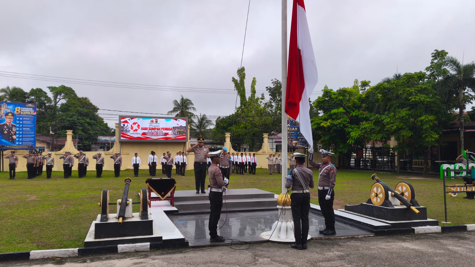 Kapolres Kampar Pimpin Upacara Sumpah Pemuda ke-98, Ini Pesan Menpora